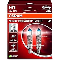 OSRAM NIGHT BREAKER LASER H7, 150% more brightness, halogen